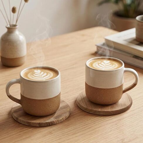 ZEAYEA 36 Pack Acacia Wood Coasters, 3.7 Inch Round Unfinished Wood Cup Coasters for Drink with Non-Slip Dots, Blank Wooden Slices for Crafts, Painting, Writing, Staining, Engraving, Home Decoration in Kuwait