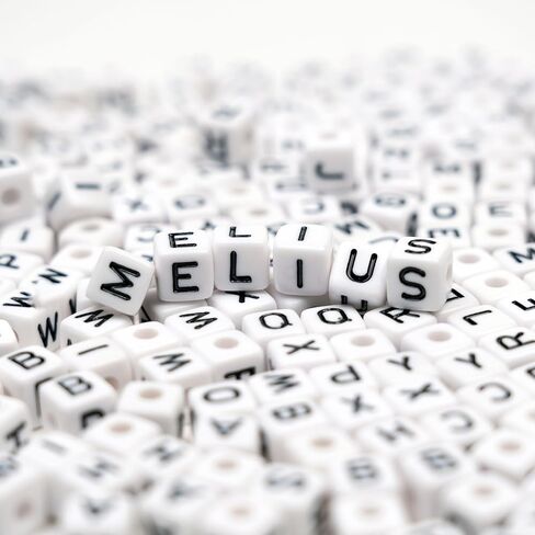 MELIUS 252Pcs 10x10mm Acrylic Large Letter Beads, Square Big Alphabet Paracord Beads for Jewelry Making, DIY Necklaces Collars, Key Chains, Bracelets (White) in Saudi Arabia