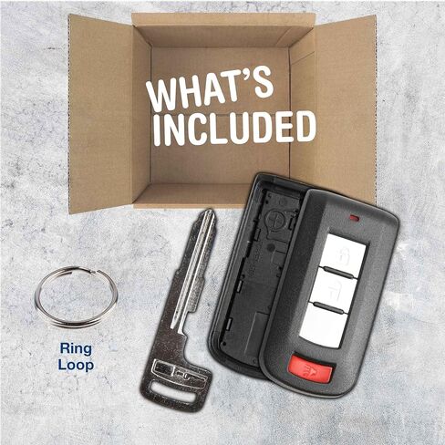 Keyless Option Remote Key Fob Shell Smart 3btn Case For Mitsubishi (OUC644M) in Kuwait