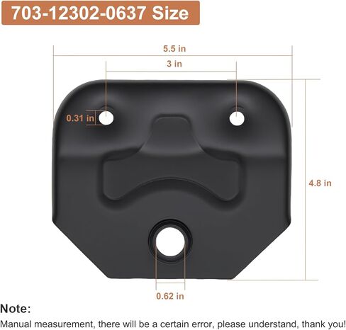 703-12302-0637 Hitch Plate Fit for Cub Cadet ZT1 & ZT2 Heavy Duty Zero Turn Mower, Universal Heavy Duty Lawn Towing Hitch Kit Fit for Cub Cadet Ultima ZT1 42 46 50 54 & ZT2 Lawn Mowers in Kuwait