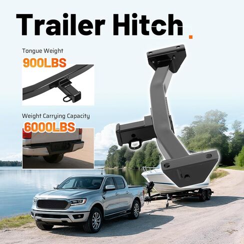 Class 3 Trailer Tow Hitch, 2 Inch Receiver Compatible with 2019-2023 Ford Ranger in Kuwait