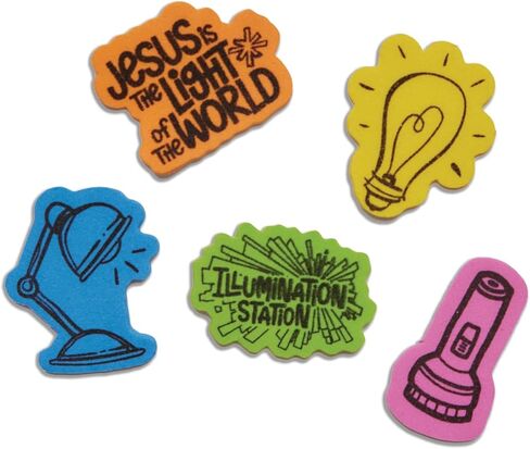 Lifeway Kids VBS 2026 Illumination Station Sticky Foam Shapes (Package of 150 Pieces) in Kuwait