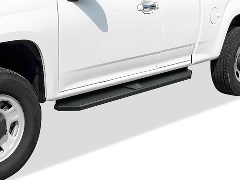 Tuxtreme 6-inch (Black Stainless Steel Flat Style) Running Boards Nerf Bars Side Steps Compatible with Chevy Colorado GMC Canyon 2004-2012 Extended Cab & Isuzu i-Series 2006-2008 in Kuwait
