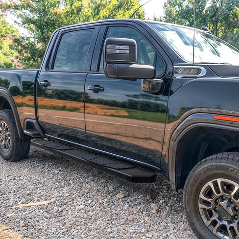 YITAMOTOR 6 Inches Running Boards Side Steps Compatible with 2022-2026 Toyota Tundra CrewMax Cab 4 Full Size Doors - Textured Black Stainless Steel Step Rails Nerf Bars in Kuwait