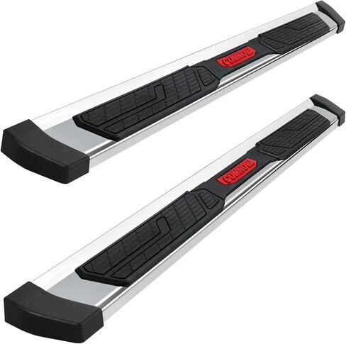 COMNOVA Running Boards Compatible with 2009-2018 Dodge Ram 1500 Quad Cab, 10-24 Dodge Ram 2500 3500 Quad Cab, 6 Inch Ram Rock Sliders Nerf Bars Step Bars Made with High Light Stainless Steel. in Saudi Arabia