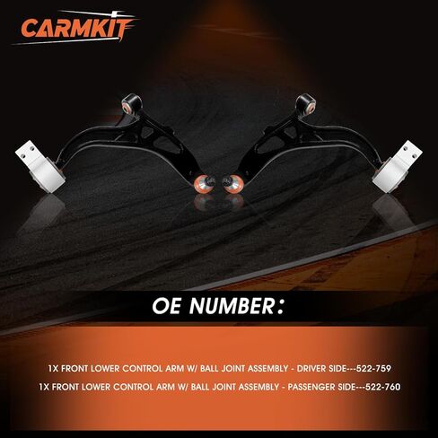 Front Lower Control Arm w/Ball Joint Assembly, Suspension Kit Fit for Ford Explorer 2011-2019 & Ford Police Interceptor Utility 2013-2019, Replace K622215 K622216, 2Pcs in Saudi Arabia