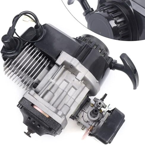 2 Stroke Engine Motor 49CC Racing Complete Engine Motor Pull Start Motorized Bike Engine Kit for Pocket Bike Mini Dirt Bike ATV Scooter in Saudi Arabia
