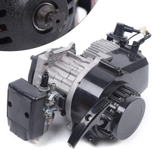 2 Stroke Engine Motor 49CC Racing Complete Engine Motor Pull Start Motorized Bike Engine Kit for Pocket Bike Mini Dirt Bike ATV Scooter in Saudi Arabia