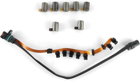 Transmission Master Solenoid Kit Compatible For VW Golf Audi 01M Ribbon Harness Shift 1995+ OEM Replacement 7pcs Set in Saudi Arabia