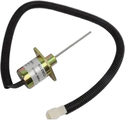 1503ES 12V Fuel Shutdown Solenoid Compatible For Wood-ward Kubota SA-4310-T 3158321-33 SA-4310-12 17490-60010 ShutOff Solenoid Stop Valve in Kuwait