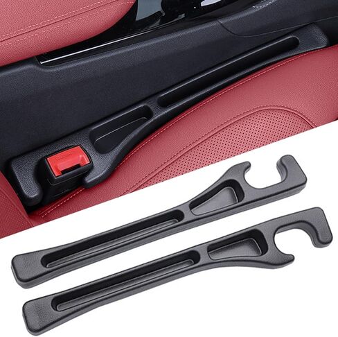2 Pack Car Seat Gap Filler with Dual Slot Design, 2025 New No Drop Seat Guard for Cars SUV Trucks, Car Accessories Interior Prevent Stop Cellphone Wallet Keys Coins and Card from Dropping in Saudi Arabia