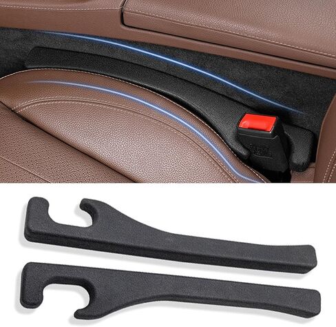 2 Pack Car Seat Gap Filler with Dual Slot Design, 2025 New No Drop Seat Guard for Cars SUV Trucks, Car Accessories Interior Prevent Stop Cellphone Wallet Keys Coins and Card from Dropping in Saudi Arabia