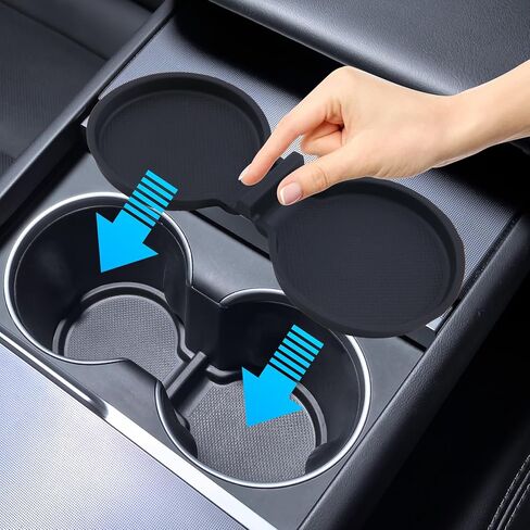 5PCS Door Side Pocket for Tesla Model Y Juniper 2025 2026 with Cup Holder Insert Liners Front Rear Side Door Storage Organizer Tray Car Interior Accessories(Set of 5Pcs) in Saudi Arabia