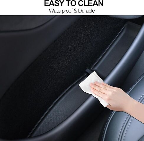 5PCS Door Side Pocket for Tesla Model Y Juniper 2025 2026 with Cup Holder Insert Liners Front Rear Side Door Storage Organizer Tray Car Interior Accessories(Set of 5Pcs) in Saudi Arabia