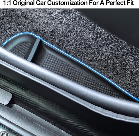5PCS Door Side Pocket for Tesla Model Y Juniper 2025 2026 with Cup Holder Insert Liners Front Rear Side Door Storage Organizer Tray Car Interior Accessories(Set of 5Pcs) in Saudi Arabia