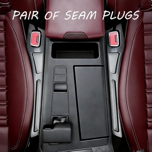 Seat Gap Filler - 2 PCS Car Seat Gap Filler Organizer for Storing Phones Keys Cards, Between Seat Car Gap Filler for Cars & SUVs (Black) in Saudi Arabia