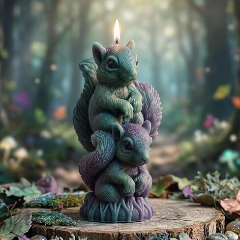 Squirrel Candle Molds Stacking Squirrel Silicone Candle Mold for Candles Making Resin Casting Aromatherapy Candles Handmade Wax Home Decor in Saudi Arabia