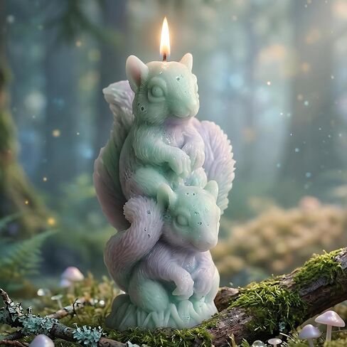 Squirrel Candle Molds Stacking Squirrel Silicone Candle Mold for Candles Making Resin Casting Aromatherapy Candles Handmade Wax Home Decor in Saudi Arabia