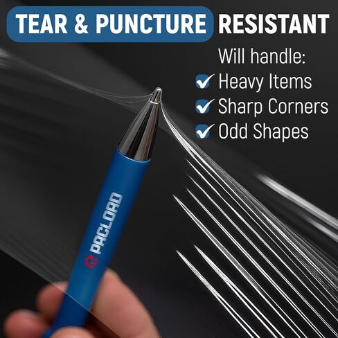 5" x 1000' Industrial Strength Stretch Wrap, Ready to Use Pack of 12 Mini Rolls, Clear Plastic Film, 80 Gauge Thick, 500% Elongation – Heavy-Duty Shrink Wrap for Moving, Packing in Kuwait