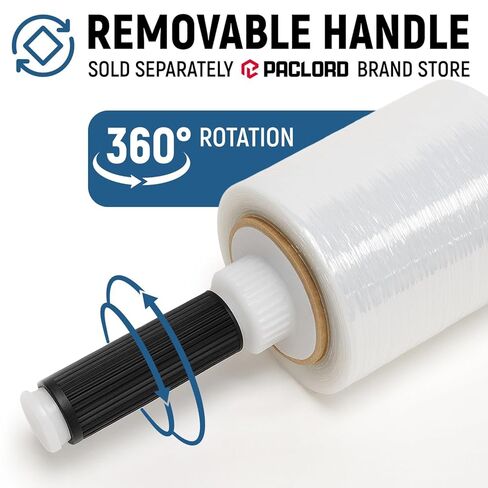 5" x 1000' Industrial Strength Stretch Wrap, Ready to Use Pack of 12 Mini Rolls, Clear Plastic Film, 80 Gauge Thick, 500% Elongation – Heavy-Duty Shrink Wrap for Moving, Packing in Kuwait