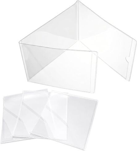 4pcs 2025-2026 Mahjong Card Holder, Transparent Mahjong Card Sleeve Scratch-Resistant & Waterproof Protector Cover for NMJL Large in Kuwait