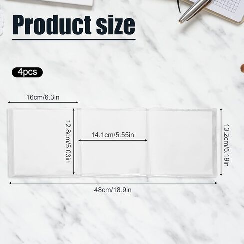 4pcs 2025-2026 Mahjong Card Holder, Transparent Mahjong Card Sleeve Scratch-Resistant & Waterproof Protector Cover for NMJL Large in Kuwait