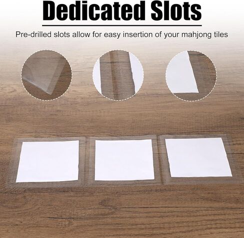 4pcs 2025-2026 Mahjong Card Holder, Transparent Mahjong Card Sleeve Scratch-Resistant & Waterproof Protector Cover for NMJL Large in Kuwait