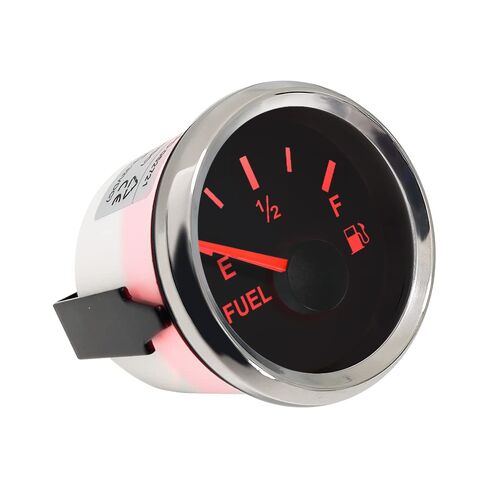 ELING 2 Inches Fuel Level Gauge 0-90ohm with Red Backlight 12V 24V for Car Tractor RV Vessels in Kuwait