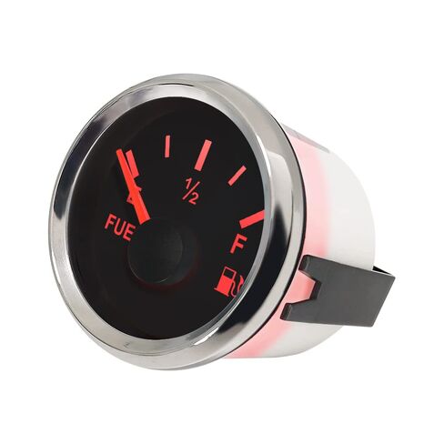 ELING 2 Inches Fuel Level Gauge 0-90ohm with Red Backlight 12V 24V for Car Tractor RV Vessels in Kuwait