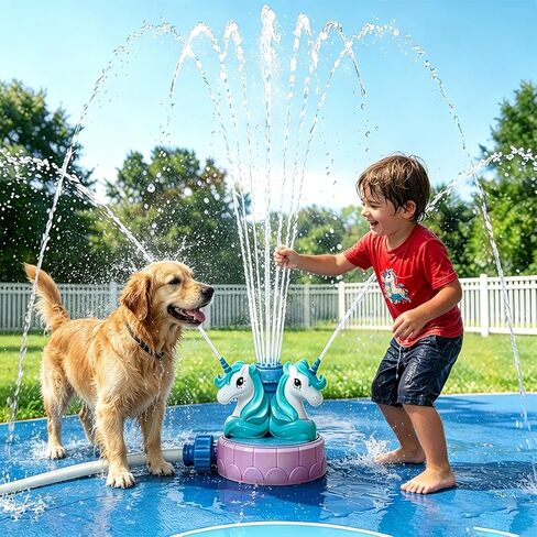 Sprinkler for Kids Outdoor Water Toys,Kids Sprinkler,Water Sprinkler for Kids with 360° Rotating Base, Extreme 10ft High Spray for Boys Girls in Saudi Arabia