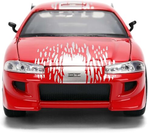 Jada Toys – Fast & Furious 1:24 Mitsubishi Eclipse (RX-7 Design) – Die-Cast Model Car, Detailed Exterior, Authentic Movie Replica, Collectible Toy – Ages 8+, Red in Kuwait