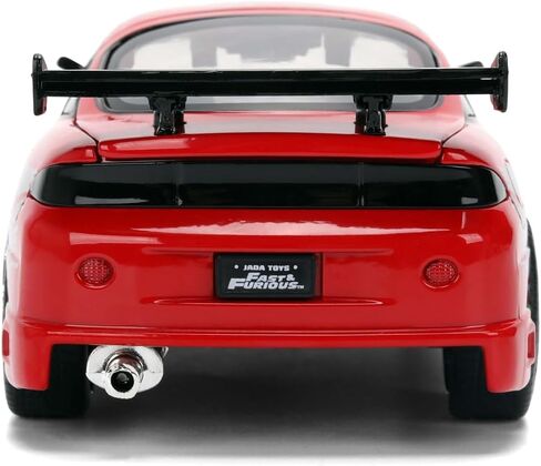 Jada Toys – Fast & Furious 1:24 Mitsubishi Eclipse (RX-7 Design) – Die-Cast Model Car, Detailed Exterior, Authentic Movie Replica, Collectible Toy – Ages 8+, Red in Kuwait
