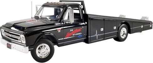 1967 Chevy C-30 Ramp Truck Black Heartbeat of America إصدار محدود إلى 512 قطعة في جميع أنحاء العالم 1/18 Diecast Model Car من Acme A1801708 in Kuwait