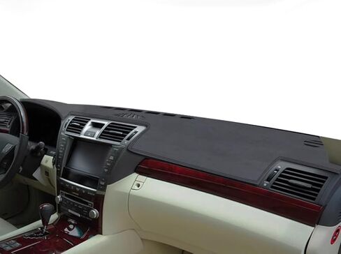 Black Leather Car Tray Dashboard Cover Car Dash Pad Car Dashboard Mat Compatible for Lexus LS 460 (2007-2012 Year) in Saudi Arabia
