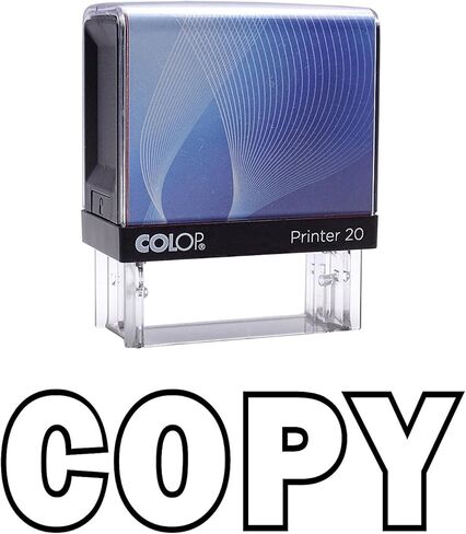 Copy Self Inking Rubber Stamp Small - Blue Ink Office Stock Stamp Colop Mini Stamper in Kuwait