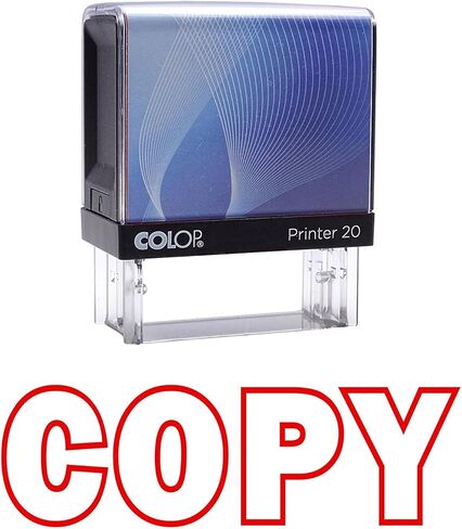 Copy Self Inking Rubber Stamp Small - Blue Ink Office Stock Stamp Colop Mini Stamper in Kuwait