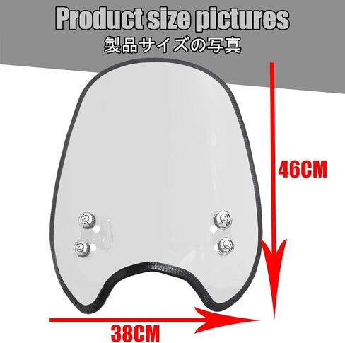 For Vulcan S 650 VN650 2026 Motorcycle windshield air fairing, front wind deflector, handlebar windshield, heightened instrument sun visor vulcan s 650 2015-2026+ (Smoke Gray,black) in Saudi Arabia