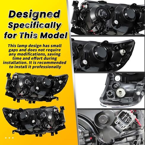 Pair Headlight Assembly Compatible with Forester 2006 2007 2008 Halogen Headlamp 84001SA471 84001SA461 Driver and Passenger Side in Kuwait