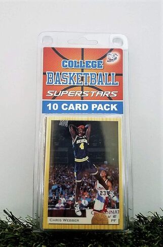 Michigan Wolverines- (10) مجموعة بطاقات كرة سلة جامعية مختلفة من Wolverine Superstars Starter Kit! تأتي في علبة تذكارية! مزيج رائع من اللاعبين الحديثين والعتيقين لمحبي Super Wolverine! بواسطة 3 بروس in Kuwait