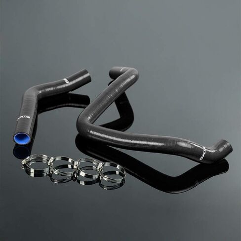 PIT66 Silicone Radiator Hose Kit,Compatible with Honda Civic Ek4/9 Type-R Dc2 Dohc B16a/B B18c Black with Clamps in Kuwait