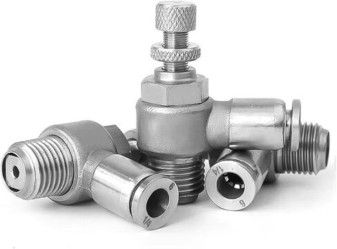 Throttle valve SL4-M5 SL6-M5 cylinder throttle valve 4 6 8 10 12mm small thread valve(SL8-01) in Saudi Arabia