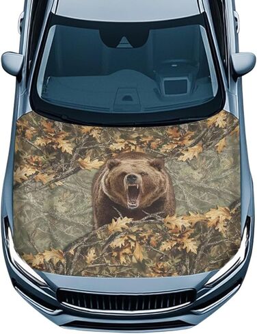 Car Hood Cover Stretchable Hood Covers for Cars Black Car Hood Protector Car Decor Half Car Cover for Car Hood Banner Replacement in Kuwait