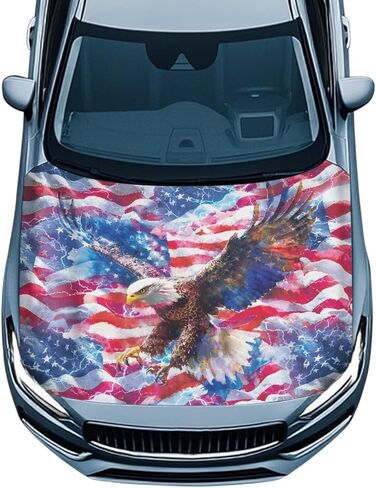 Car Hood Cover Stretchable Hood Covers for Cars Black Car Hood Protector Car Decor Half Car Cover for Car Hood Banner Replacement in Kuwait