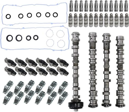 3.6L Intake & Exhaust Camshaft Kit with Rocker Arms Lifters and Valve Cover Gaskets Compatible with 2016-2024 Dodge Chrysler Jeep Ram 3.6L Pentastar V6 Engine Replace 5047912AC 5047913AC in Saudi Arabia