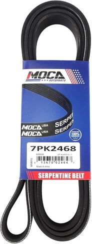MOCA 7PK2468 EPDM Serpentine Belt for 04-10 Infiniti QX56 & 07-13 Nissan Armada & 04-13 Nissan Titan & 08-12 Nissan Pathfinder 5.6L in Kuwait