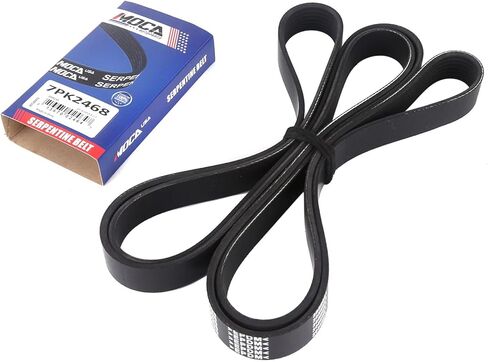MOCA 7PK2468 EPDM Serpentine Belt for 04-10 Infiniti QX56 & 07-13 Nissan Armada & 04-13 Nissan Titan & 08-12 Nissan Pathfinder 5.6L in Kuwait