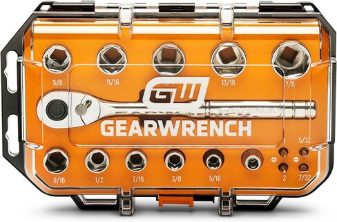 GEARWRENCH 36 Piece 3/8" Drive 72-Tooth 12 Point Drive Mechanics Tool Set | GW72SWS38 in Kuwait