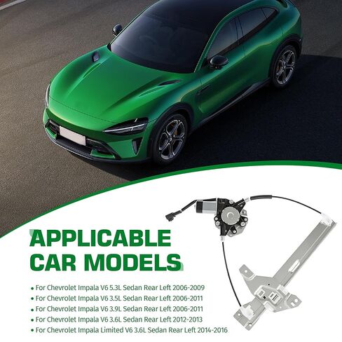 748-510 Power Window Regulator with Motor Rear Left for Chevrolet Impala 2006-2013, for Chevrolet Impala Limited 2014-2016 in Saudi Arabia