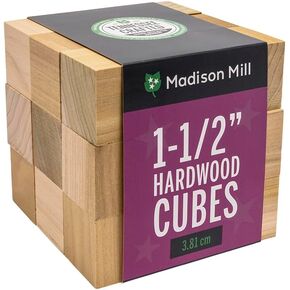 Wood Cubes 1.5 Inch – Unfinished Natural Hardwood Wooden Blocks for Woodworking, Prototyping, Shop Projects & Craft Applications (27 Pack) in Saudi Arabia