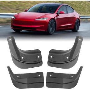 Mud Flaps Mud Splash Guard for Tesla Model 3 2026 No Drilling Required Premium All-Weather Protection, Anti-Corrosion Mud Flaps to Shield Body Paint & Chassis 4pcs in Saudi Arabia